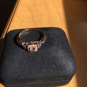 LeVian Strawberry (pink/rose) gold diamond ring.